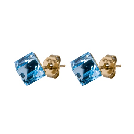 Пусеты Fiore Luna, Crystal Sky Blue, SWE0127/2 SB G